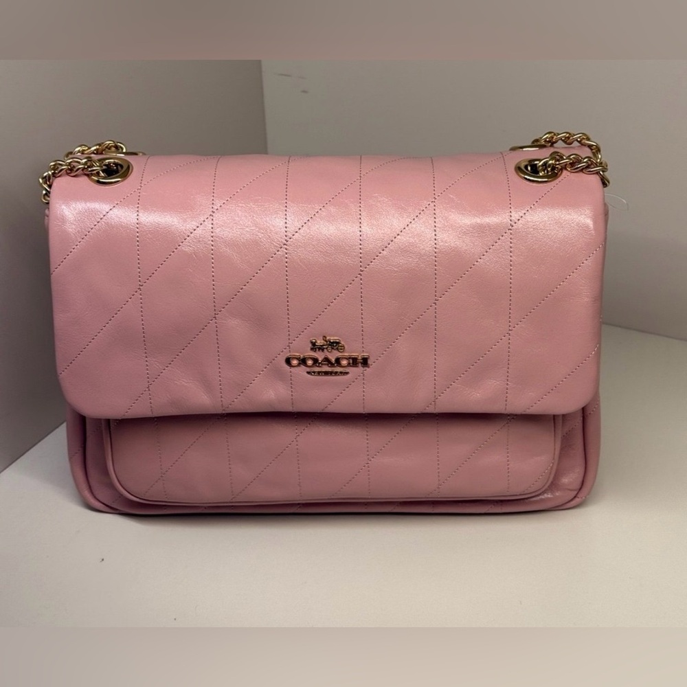 Coach Elodie Crossbody Bag With Quilting CCZ62/IMORP Carnation Pink